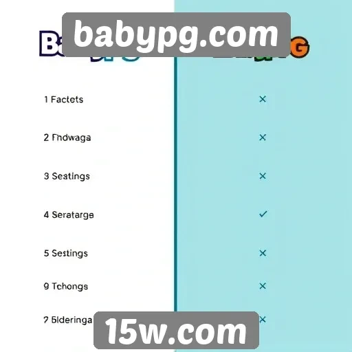 Comparação de babypg.com com plataformas de jogos semelhantes